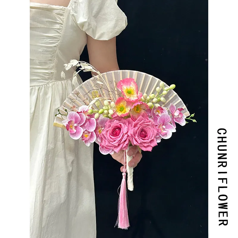 New Chinese-style bouquet brid - Orchid Phalaenopsis 评论和价格